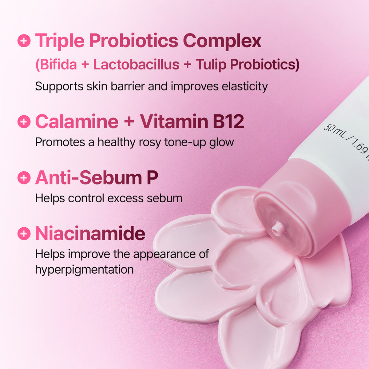 [PONY's K-Beauty Pick] Porethera Real Bifida Pink Blur Cream