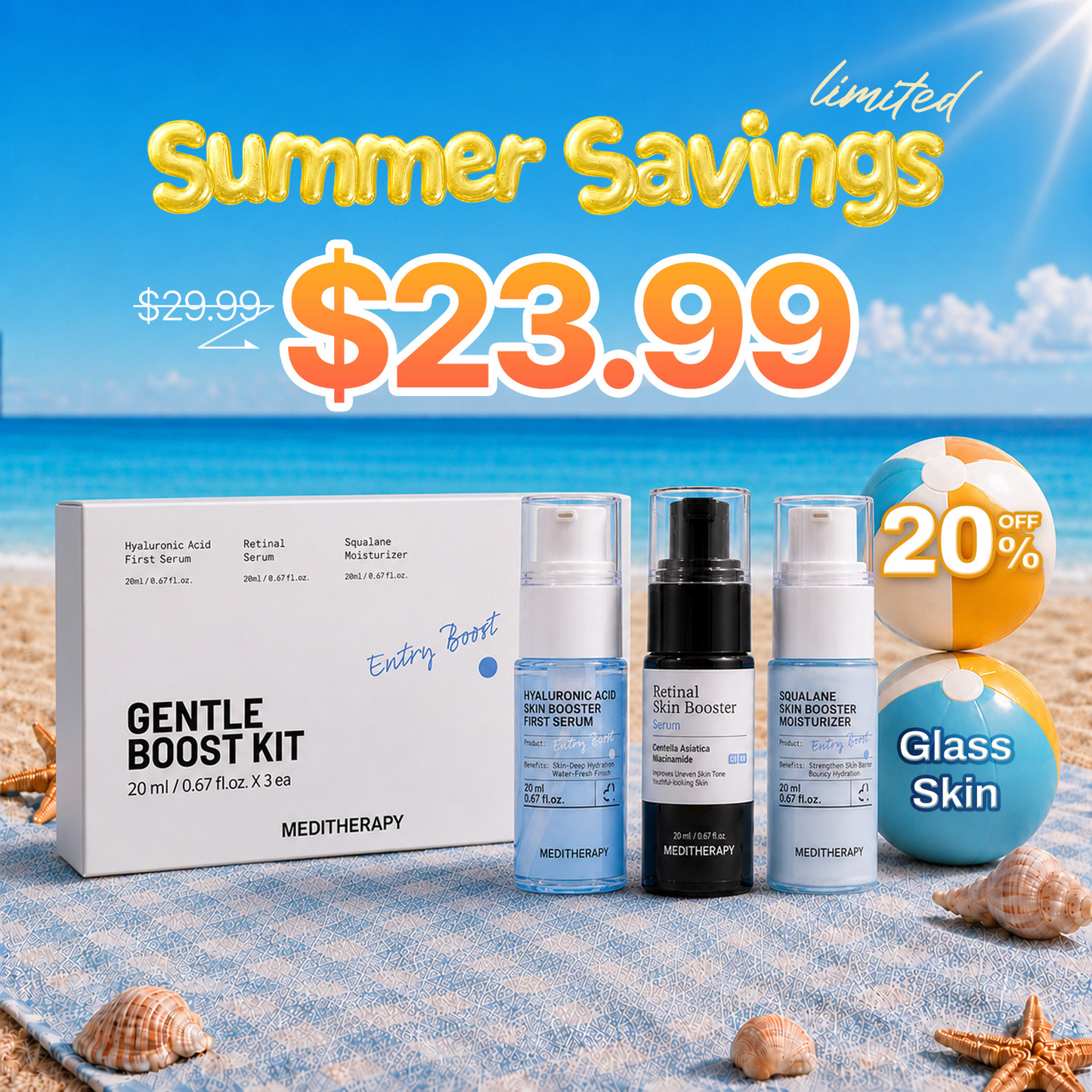 [20% OFF | $23.99] Retinal, Hyaluronic Acid & Squalane