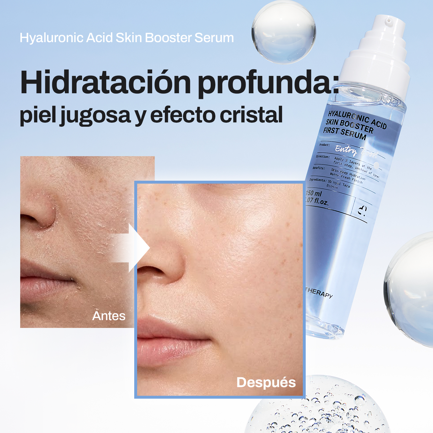 [30% DTO. | $17.49] Suero Hialurónico N.º 1 K-Beauty — Oferta Limitada