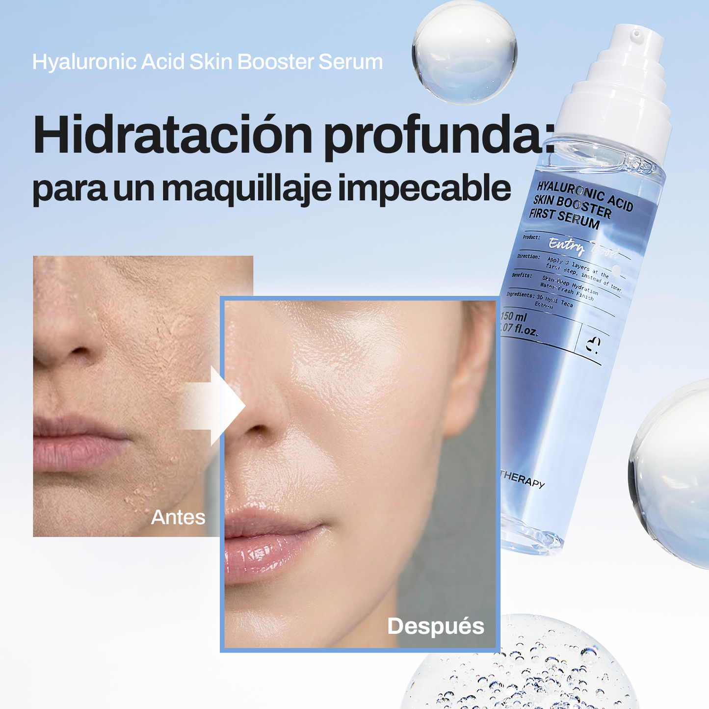 [30% DTO. | $17.49] Suero Hialurónico N.º 1 K-Beauty — Oferta Limitada