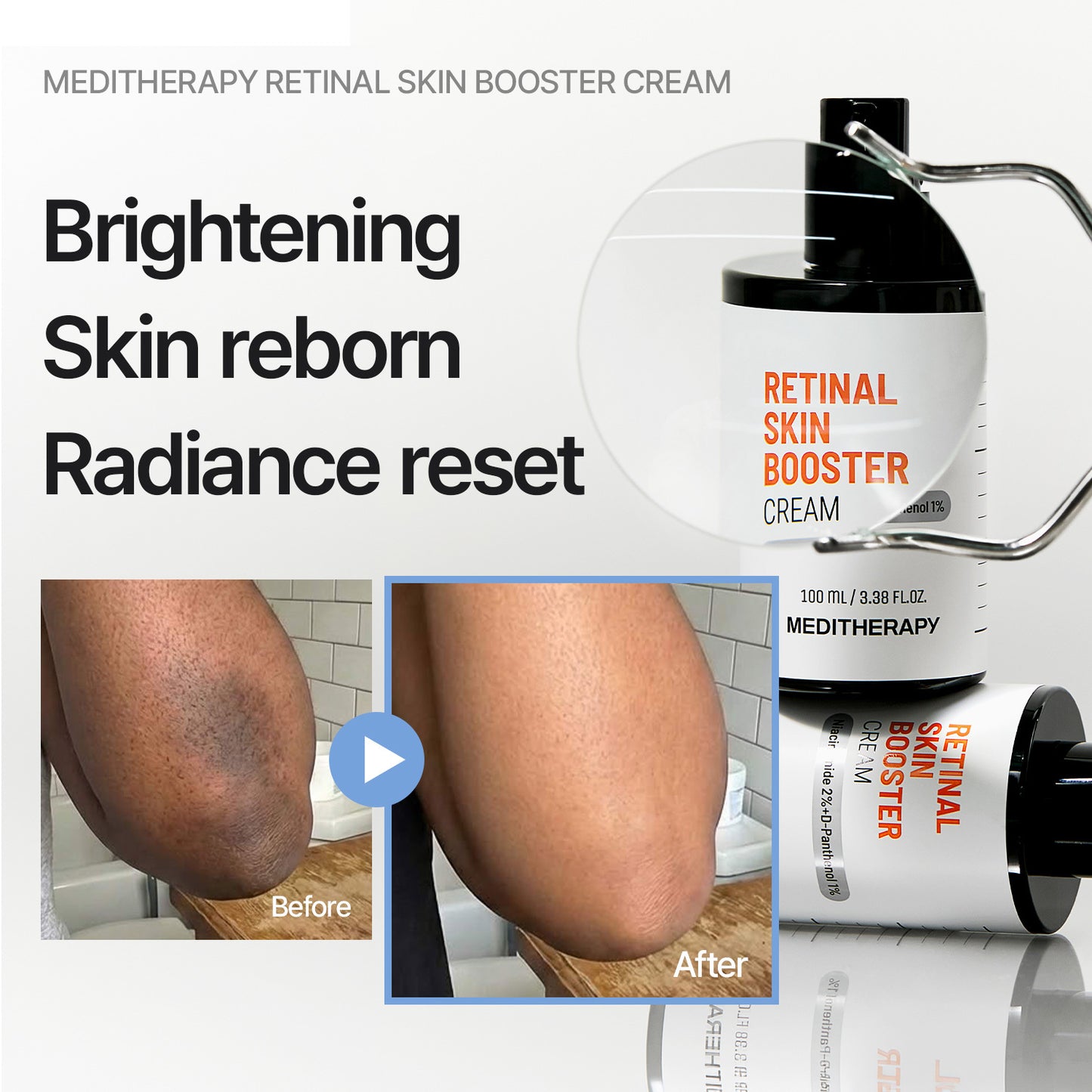 Retinal Skin Booster Cream - Clear, Flawless Glass Skin Texture