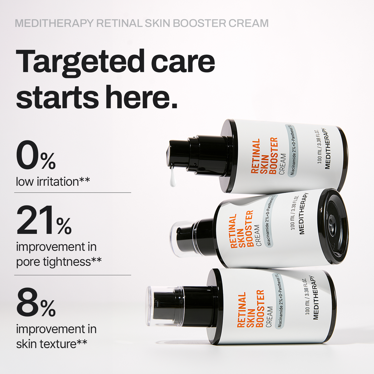 Retinal Skin Booster Cream - Clear, Flawless Glass Skin Texture