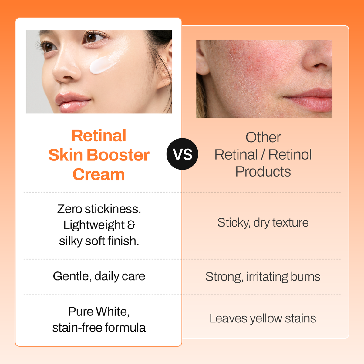 Retinal Skin Booster Cream - Clear, Flawless Glass Skin Texture
