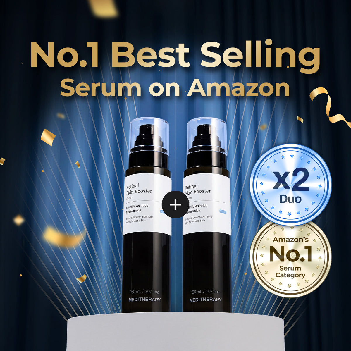 [Amazon #1] Retinal Skin Booster Serum Duo Set - Dark Spot & Wrinkle care