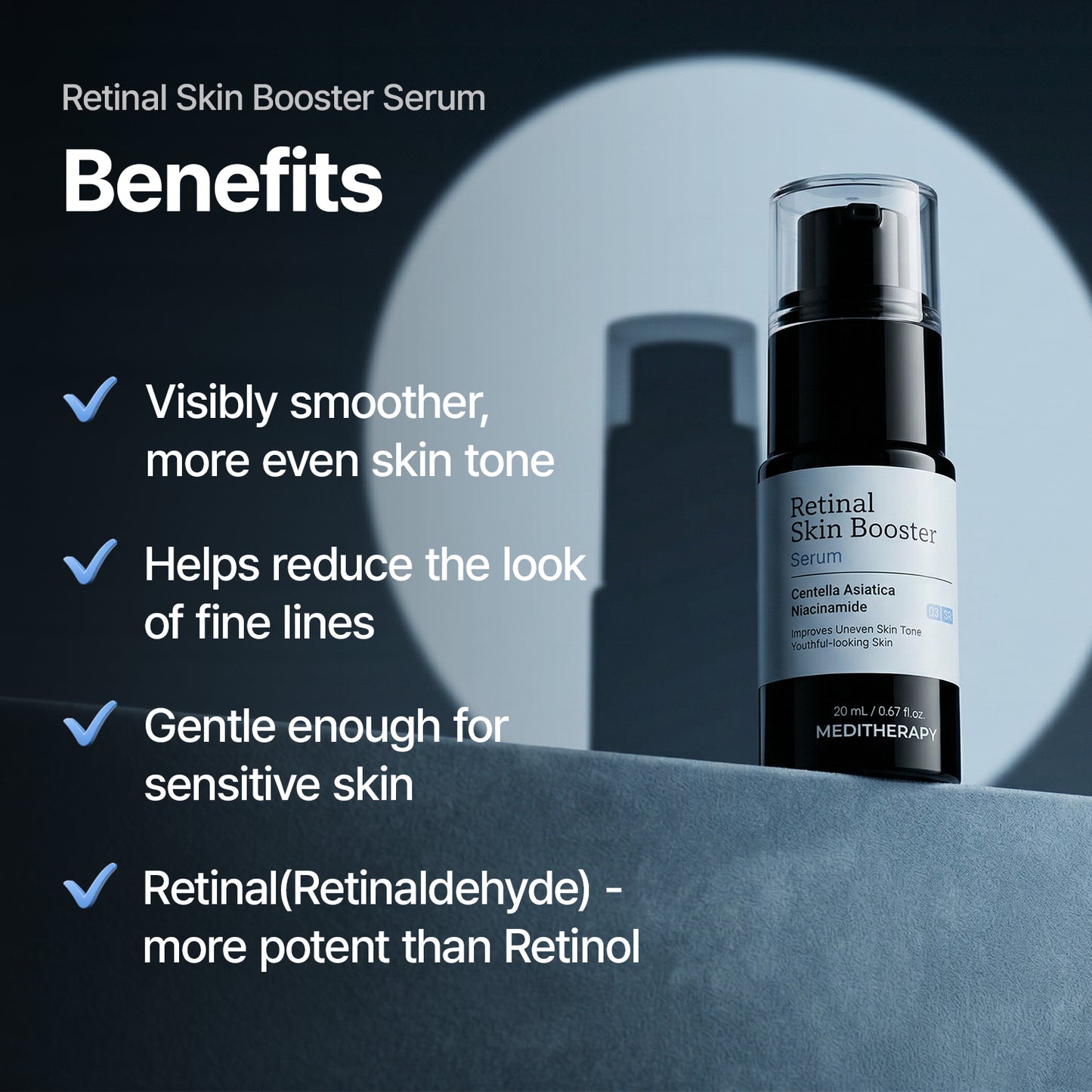 3-Step Korean Glass Skin Trio — Retinal, Hyaluronic Acid & Squalane Moisturizer