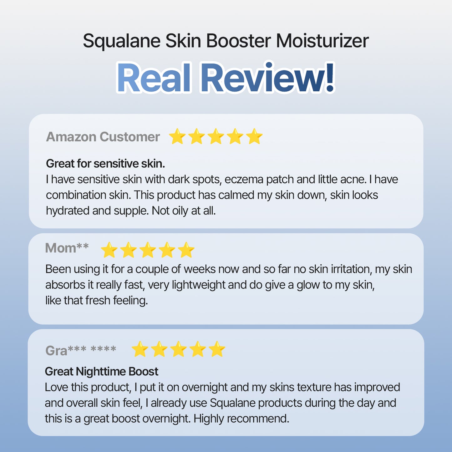 Squalane Moisturizer - Clinically Proven Non-Greasy Barrier Repair